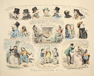 Feuilles de tabac n° 1, pub. 1851 - George Cruikshank