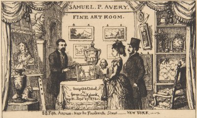 Carte de visite pour Samuel P. Avery--Salle d