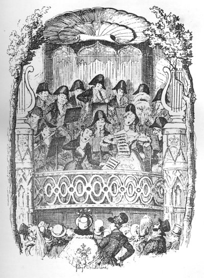 Jardins de Vauxhall de jour, vers 1900 - George Cruikshank