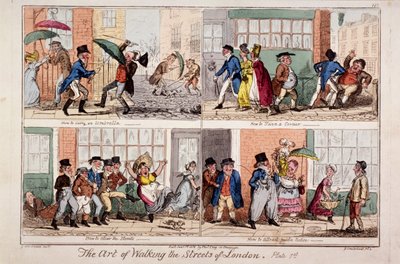 Marcher dans les rues de Londres - George Cruikshank
