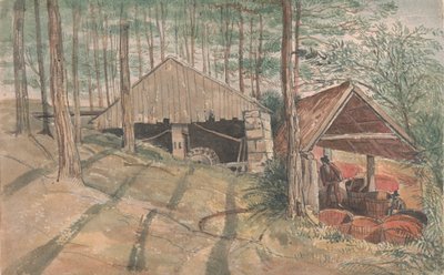 Le moulin à laver en étain de M. W. Praed en Cornouailles, Trevethow - George Cumberland