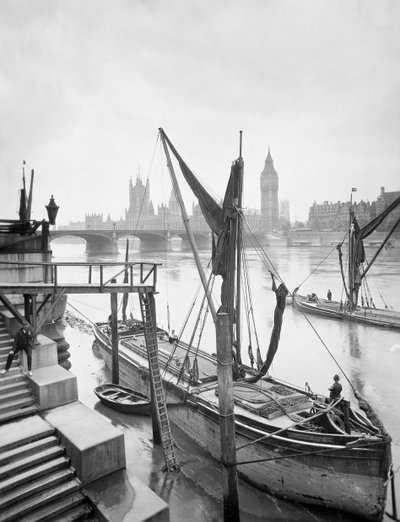 Palais de Westminster depuis la Tamise, Lambeth, Londres - George Davison Reid