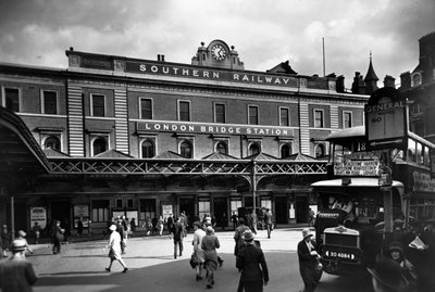 Gare de London Bridge, Southwark, Londres, vers 1920-1930 - George Davison Reid