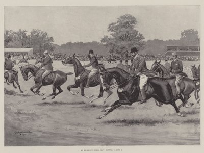 Au Concours Hippique de Richmond, samedi 9 juin - George Derville Rowlandson