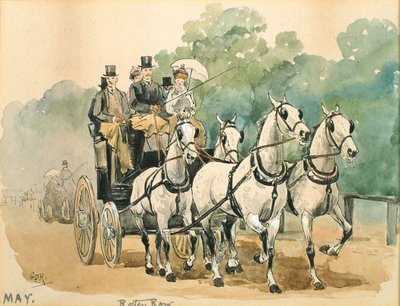 Le Mois de Mai : Coaching - George Derville Rowlandson