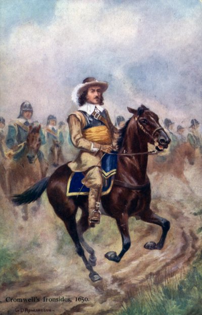 Les Cuirassiers de Cromwell, 1650 - George Derville after Rowlandson