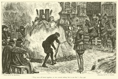 Ils ont tous été brûlés ensemble, à deux poteaux différents, mais dans un seul feu - George du Maurier