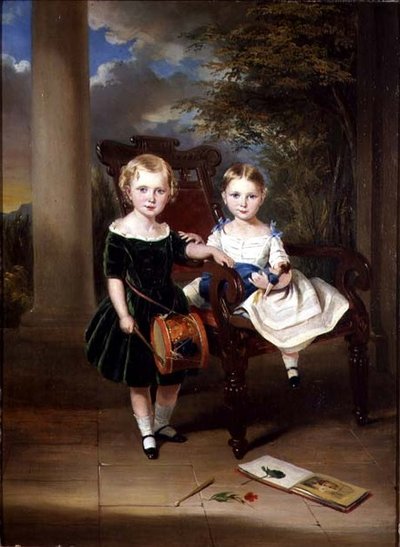 Portrait de deux enfants appelés Herbert et Rose - George Duncan Beechy