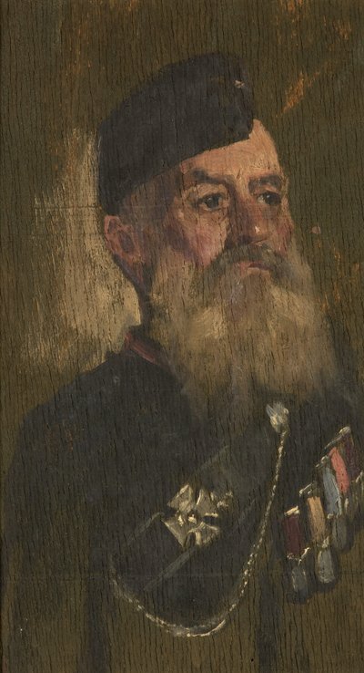 Portrait de J. Fisher, Brigade des fusiliers, vers 1920 - George Edmund Butler