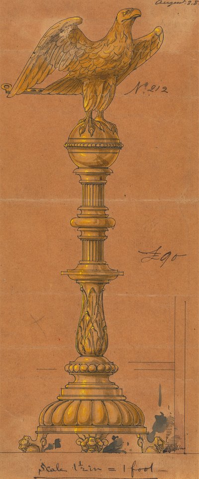Dessins exécutés pour Jones et Willis, métalliers et fabricants de meubles d