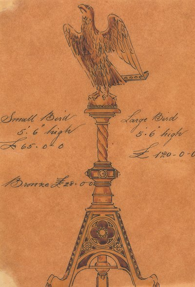 Dessins exécutés pour Jones et Willis, fabricants de meubles d