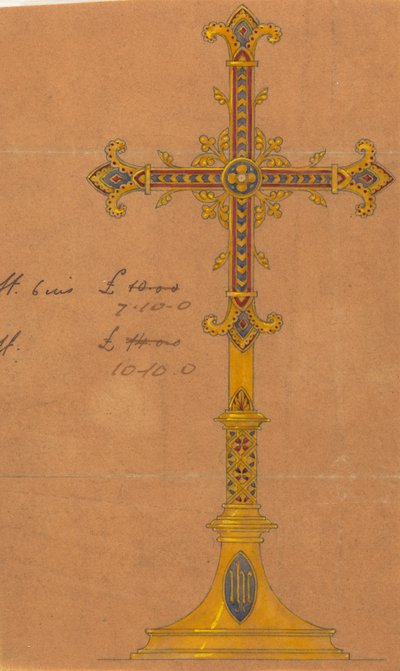 Designs exécutés pour Jones et Willis, métallurgistes et fabricants de meubles d