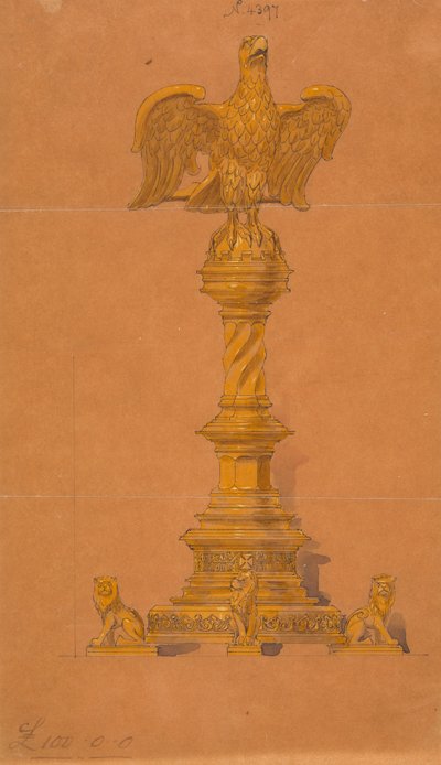 Dessins exécutés pour Jones et Willis, métalliers et fabricants de meubles d