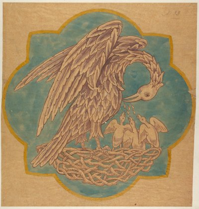 Dessin pour décoration de Cope ou mur peint - George Edmund Street