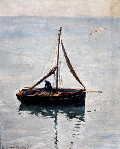 Réparation des filets, c.1910 - George Edward Robertson