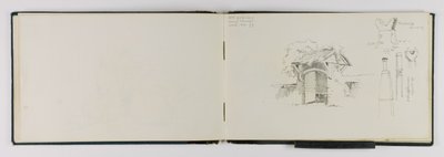 (Sketchbook) Ancienne passerelle près de Vevey/Friebourg/Schaffhouse - George Elbert Burr