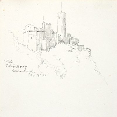 Château de Schönburg, Oberwesel - George Elbert Burr