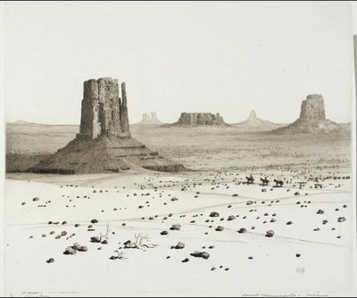 Monuments du désert, Arizona - George Elbert Burr