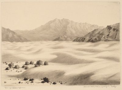 Dunes près de Palm Springs, Californie (n°2) - George Elbert Burr