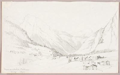 Depuis notre hôtel, Cortina - George Elbert Burr