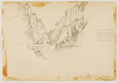 Grand River Canyon/Près de Glenwood Springs - George Elbert Burr