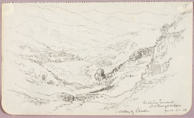 Vue sur Dolwyddelan, vallée de Lledr - George Elbert Burr