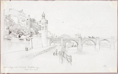 Vieux pont sur la Moselle, Coblenz - George Elbert Burr