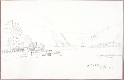 Rhin à St. Goar - George Elbert Burr