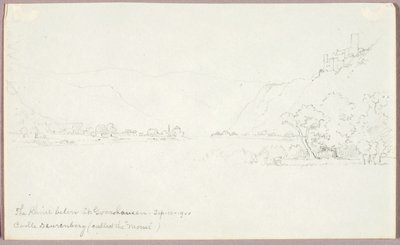 Le Rhin en aval de St. Goarshausen - George Elbert Burr