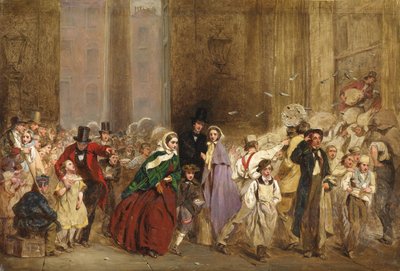Esquisse pour le bureau de poste général, une minute avant six heures - George Elgar Hicks