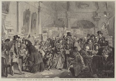 Élection des orphelins à la taverne de Londres, scrutin - George Elgar Hicks