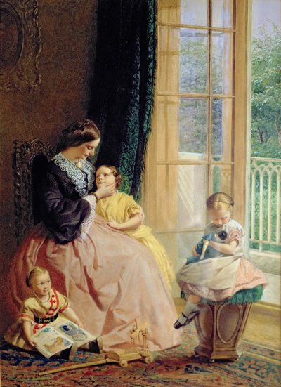 Mme Hicks, Mary, Rosa et Elgar - George Elgar Hicks