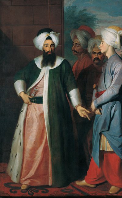 Mustapha Aga et sa suite, années 1730 - George Engelhardt Schroeder