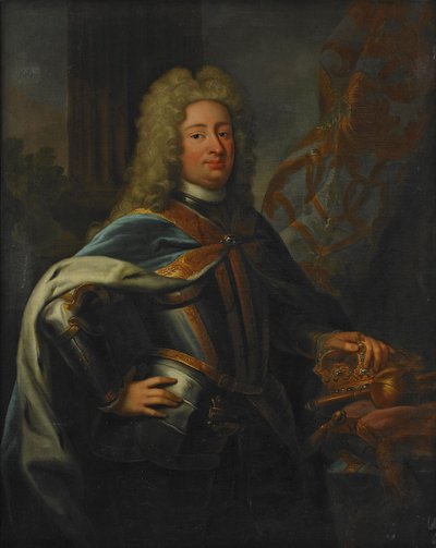 Portrait du roi Frédéric Ier de Suède 1676-1751 - George Engelhardt Schroeder
