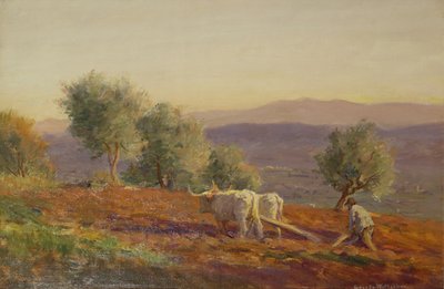 Où Virgile chantait, homme labourant, 1912 - George Faulkner Wetherbee