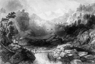 Traversée par un Sangha, près de Jumnootree - George Francis White