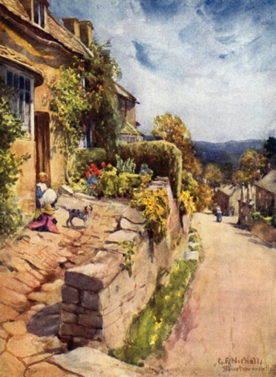 Bourton sur la colline - George Franck Nicholls