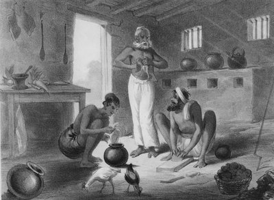 Notre cuisine, c.1858 (lithographie) - George Francklin (after) Atkinson
