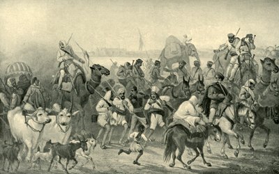Auxiliaires indigènes se précipitant vers Delhi, c1850s, 1901 - George Francklin Atkinson