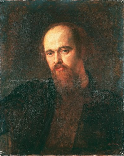 Portrait du peintre Dante Gabriel Rossetti - George Frederic Watts