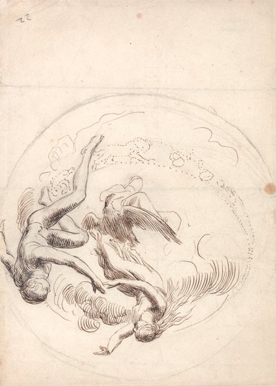 Étude pour une Décoration de Plafond Circulaire - George Frederic Watts