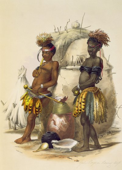 Dabiyaki et Upapazi, garçons zoulous en tenue de danse, planche 17 de 