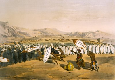 Umpanda passant en revue ses troupes à Nonduengi, planche 12 de 