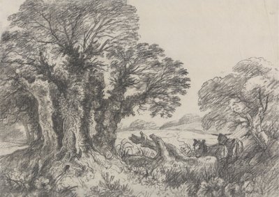 Paysage avec des Ânes - George Frost