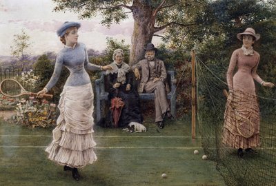 Jeu de tennis - George Goodwin Kilburne