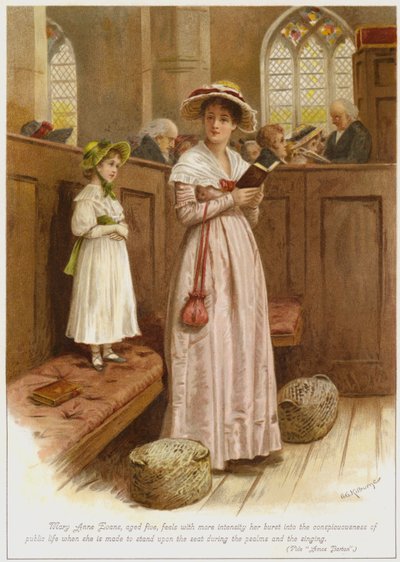 Mary Anne Evans, âgée de cinq ans, ressent avec plus d