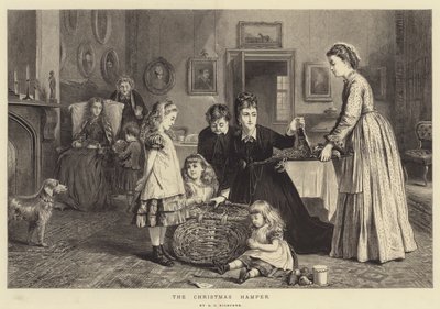 Le panier de Noël - George Goodwin Kilburne
