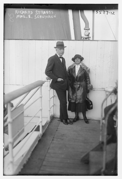 Elisabeth Schumann avec Richard Strauss (photo n/b) - George Grantham   Bain News Service Bain