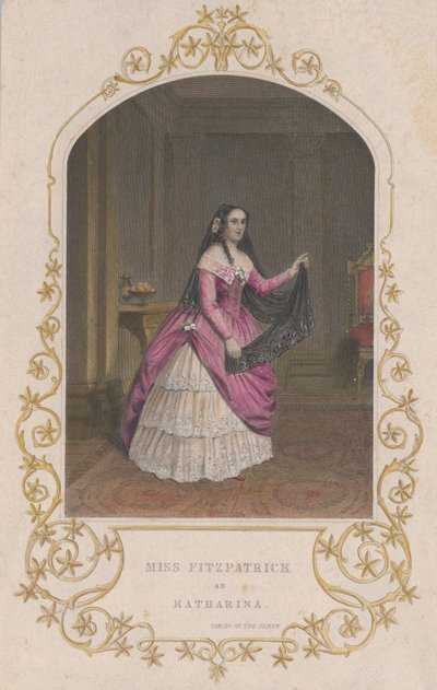 Miss Fitzpatrick en Katharina dans La Mégère apprivoisée - George Greatbach