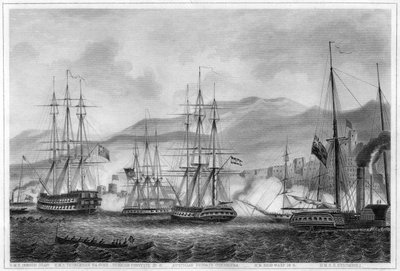 Attaque de Sidon par le commodore Charles Napier, 26 septembre 1840, vers 1857 - George Greatbatch